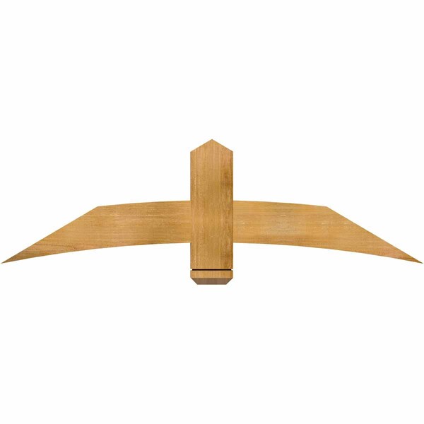 Ekena Millwork Bellingham Rough Sawn Timber Gable Bracket, Western Red Cedar, 60"W x 17"H x 2"D x 6"F, 7/12 Pitch GBW060X17X0206BEL00RWR - main